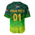 (Custom Personalised) South Africa Proteas Cricket Baseball Jersey Simple - Gradient Green LT8 - Wonder Print Shop