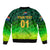 (Custom Personalised) South Africa Proteas Cricket Bomber Jacket Simple - Gradient Green LT8 - Wonder Print Shop