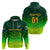 Custom South Africa Proteas CrickeHoodie Simple Gradient Green LT8 - Wonder Print Shop