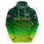 Custom South Africa Proteas CrickeHoodie Simple Gradient Green LT8 - Wonder Print Shop