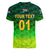 custom-personalised-south-africa-proteas-cricket-women-v-neck-t-shirt-simple-gradient-green