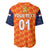 (Custom Personalised) Netherlands Cricket Dutch Lion Baseball Jersey Unique Orange LT8 - Wonder Print Shop