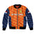 (Custom Personalised) Netherlands Cricket Dutch Lion Bomber Jacket Unique Orange LT8 - Wonder Print Shop