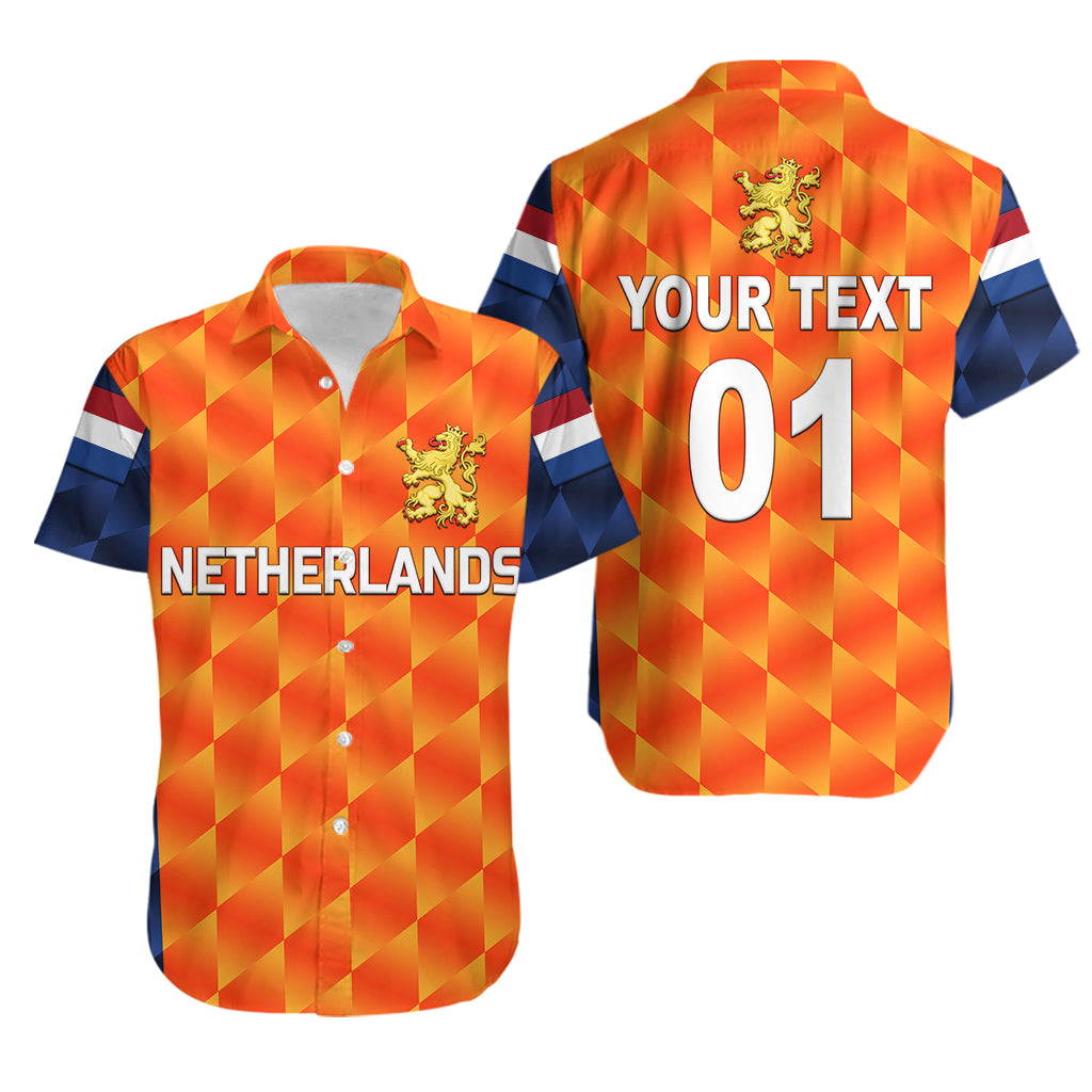 (Custom Personalised) Netherlands Cricket Dutch Lion Hawaiian Shirt Unique Orange LT8 - Wonder Print Shop