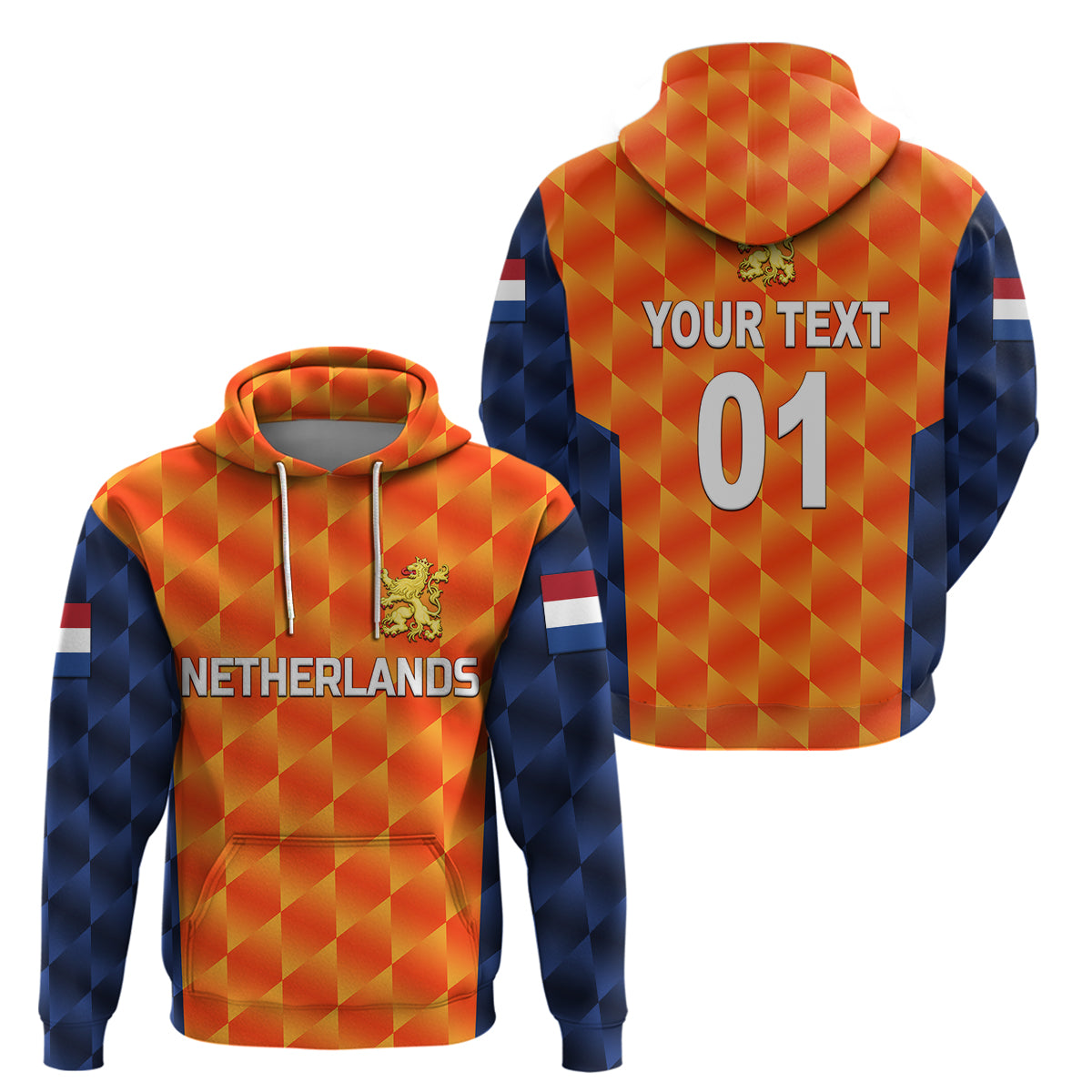 Custom Netherlands Cricket Dutch Lion Hoodie Unique Orange LT8 - Wonder Print Shop