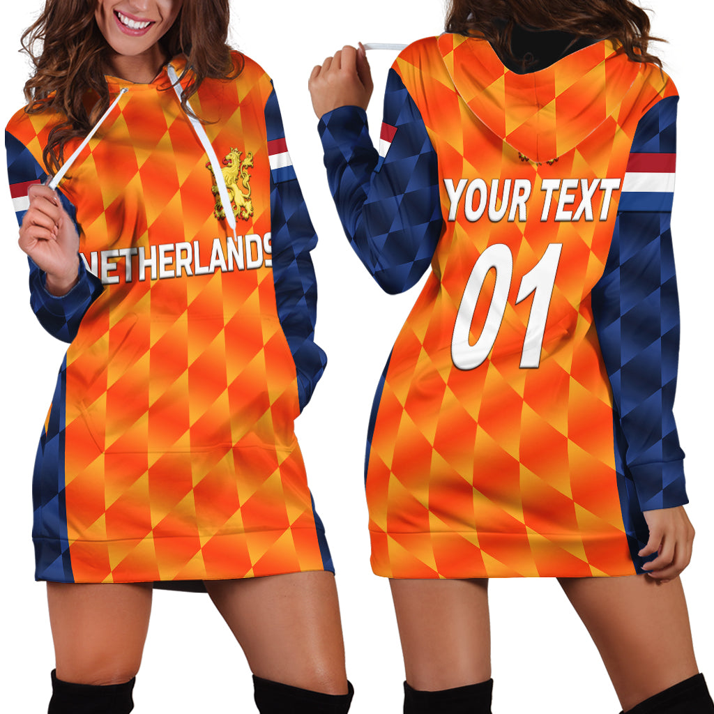 (Custom Personalised) Netherlands Cricket Dutch Lion Hoodie Dress Unique Orange LT8 - Wonder Print Shop