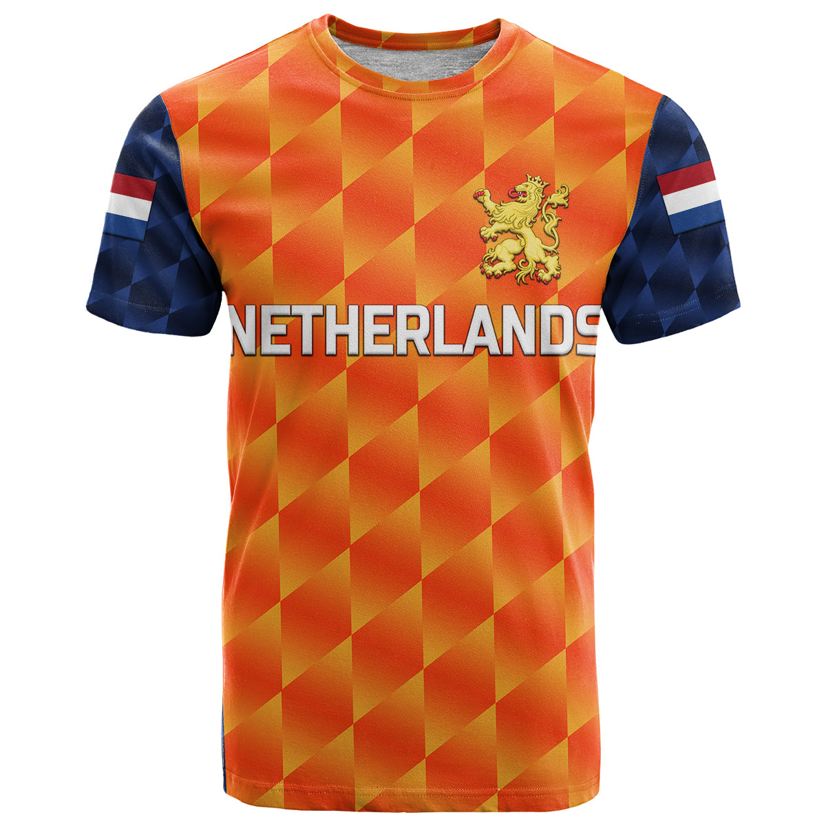 custom-personalised-netherlands-cricket-dutch-lion-t-shirt-unique-orange