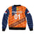 (Custom Personalised) Netherlands Cricket Dutch Lion Bomber Jacket Special Orange LT8 - Wonder Print Shop