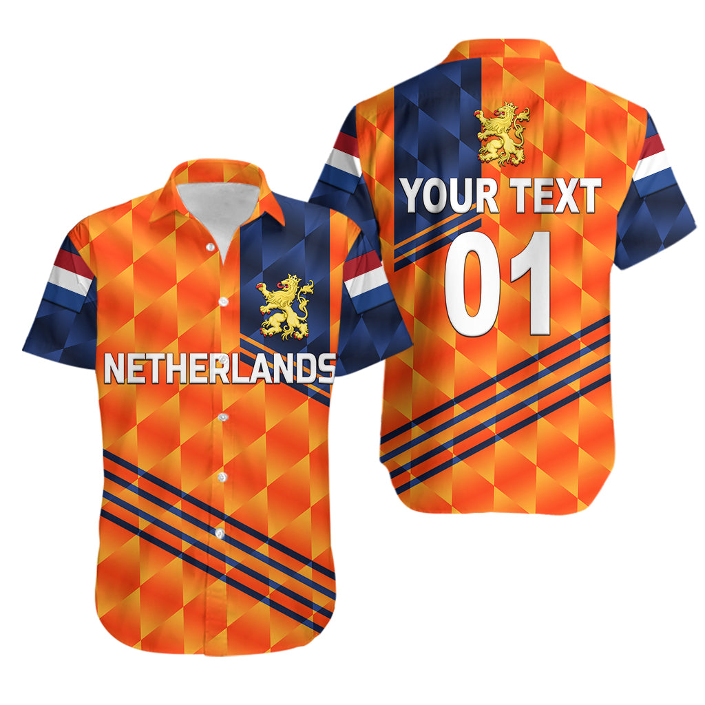 (Custom Personalised) Netherlands Cricket Dutch Lion Hawaiian Shirt Special Orange LT8 - Wonder Print Shop