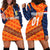 (Custom Personalised) Netherlands Cricket Dutch Lion Hoodie Dress Special Orange LT8 - Wonder Print Shop