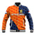 (Custom Personalised) Netherlands Cricket Dutch Lion Baseball Jacket Pride Version Orange LT8 - Wonder Print Shop