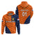 Custom Netherlands Cricket Dutch Lion Hoodie Pride Version Orange LT8 - Wonder Print Shop