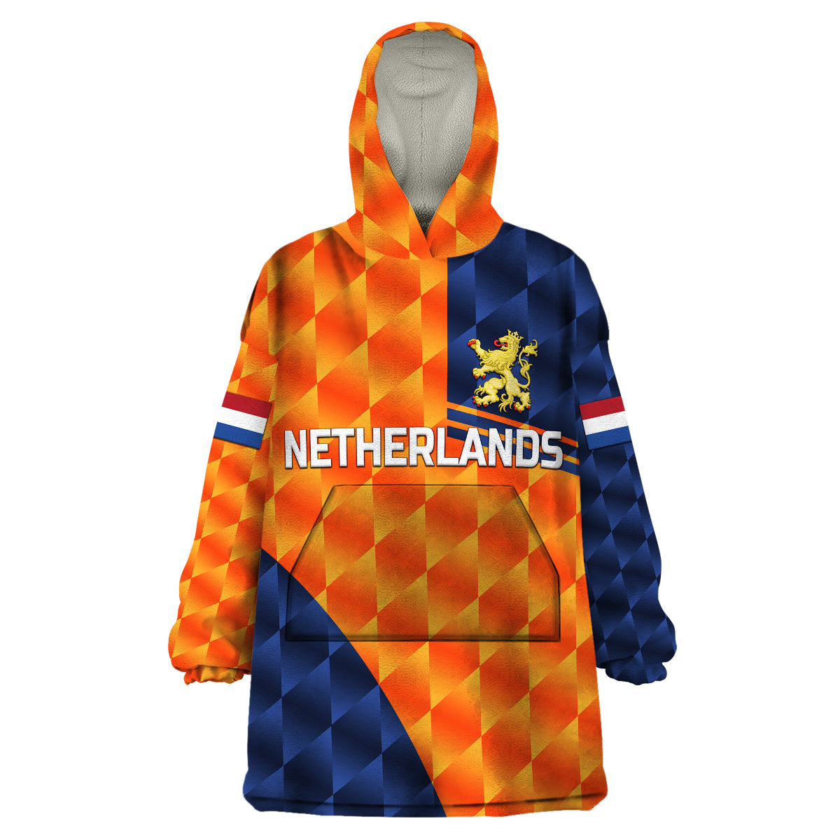 custom-personalised-netherlands-cricket-dutch-lion-wearable-blanket-hoodie-pride-version-orange