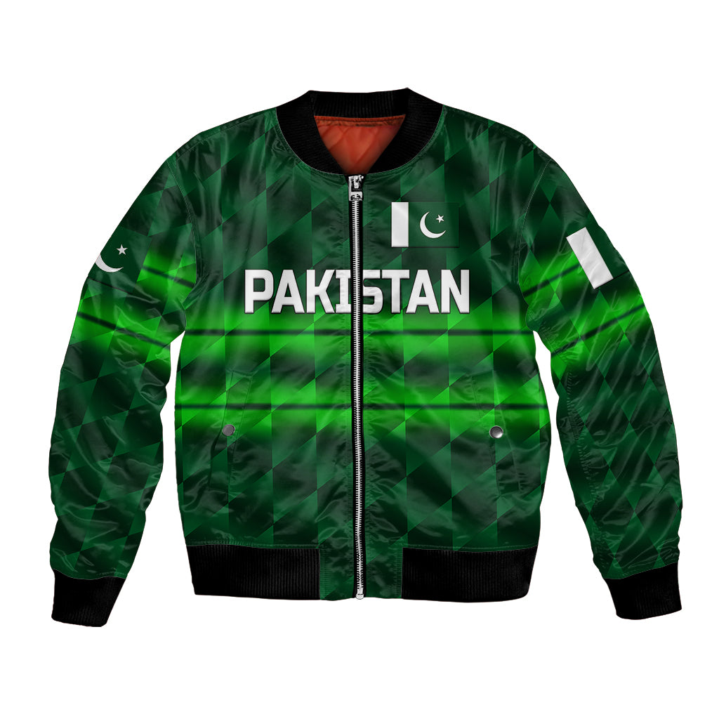 (Custom Personalised) Pakistan Cricket Bomber Jacket Pak Shaheens Unique - Dark Green LT8 - Wonder Print Shop