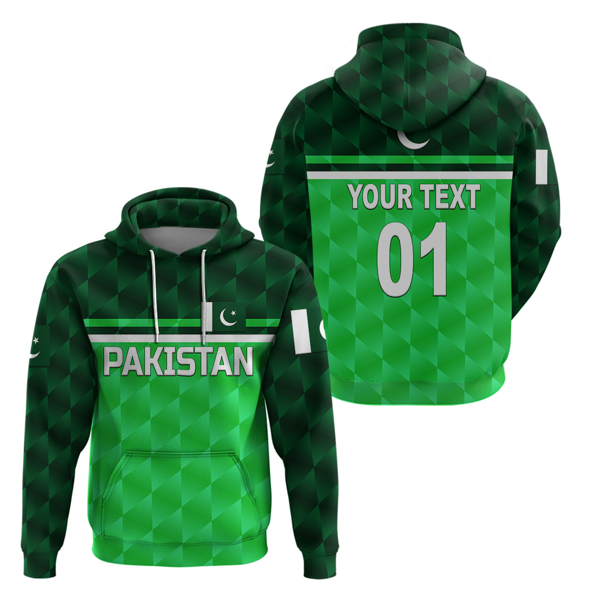 Custom Pakistan CrickeHoodie Pak Shaheens Unique Green LT8 - Wonder Print Shop