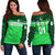 (Custom Personalised) Pakistan Cricket Off Shoulder Sweater Pak Shaheens Unique - Green LT8 - Wonder Print Shop