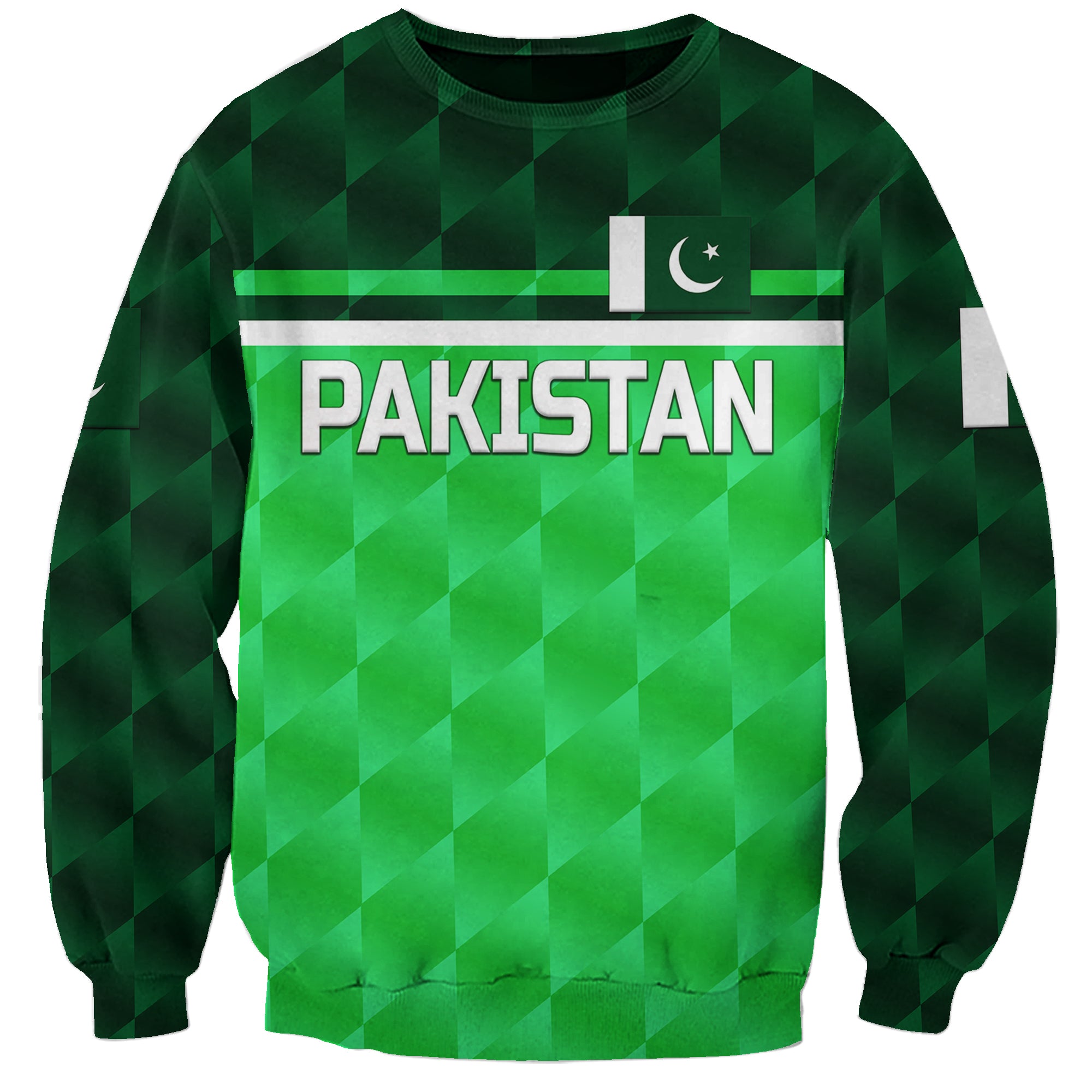 (Custom Personalised) Pakistan Cricket Sweatshirt Pak Shaheens Unique - Green LT8 - Wonder Print Shop