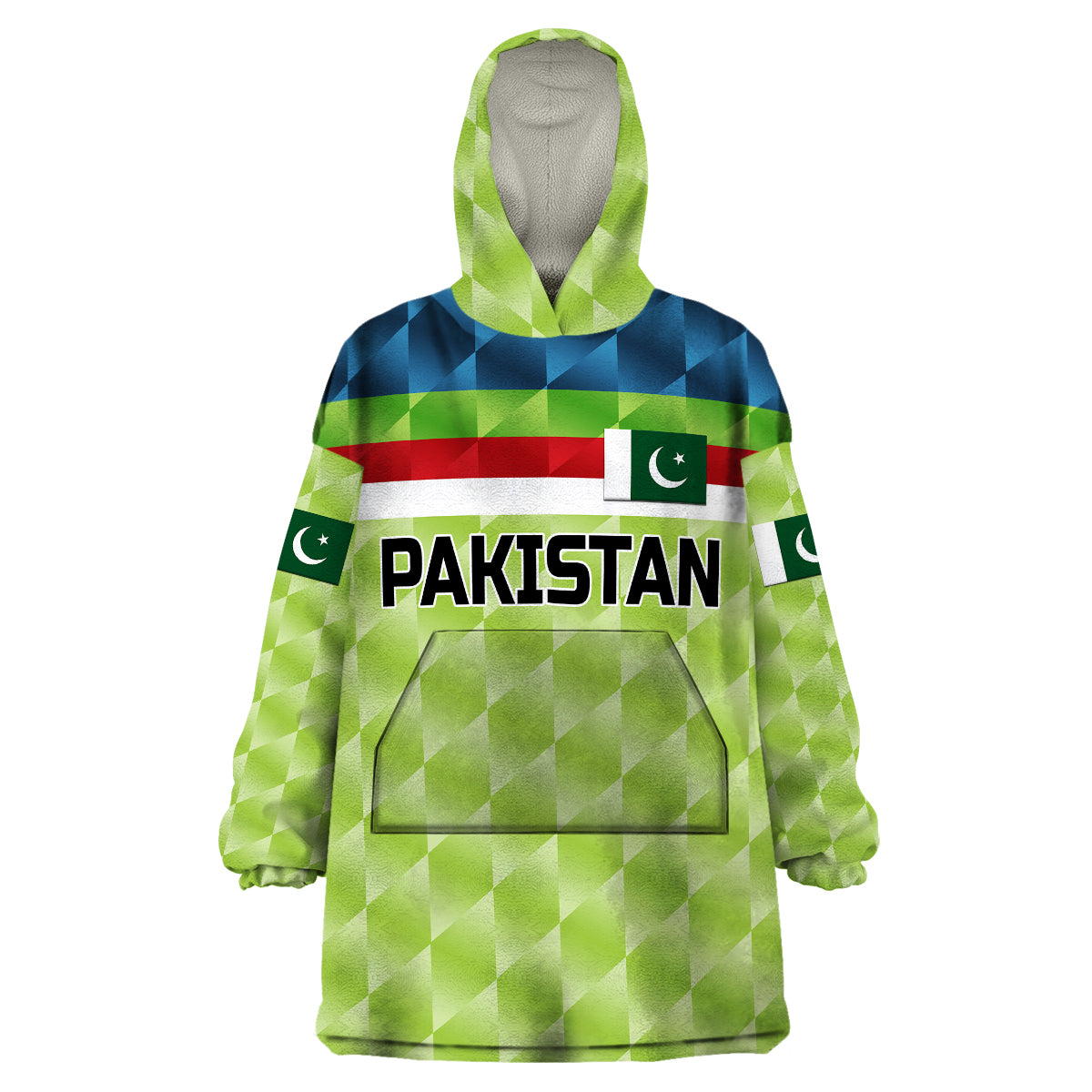 (Custom Personalised) Pakistan Cricket Wearable Blanket Hoodie Pak Shaheens Pride 1992 Champions LT8 - Wonder Print Shop