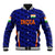 (Custom Personalised) India Cricket Baseball Jacket Men In Blue Unique - Blue LT8 - Wonder Print Shop