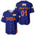 (Custom Personalised) India Cricket Baseball Jersey Men In Blue Unique - Blue LT8 - Wonder Print Shop