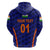 Custom India CrickeHoodie Men In Blue Unique Blue LT8 - Wonder Print Shop