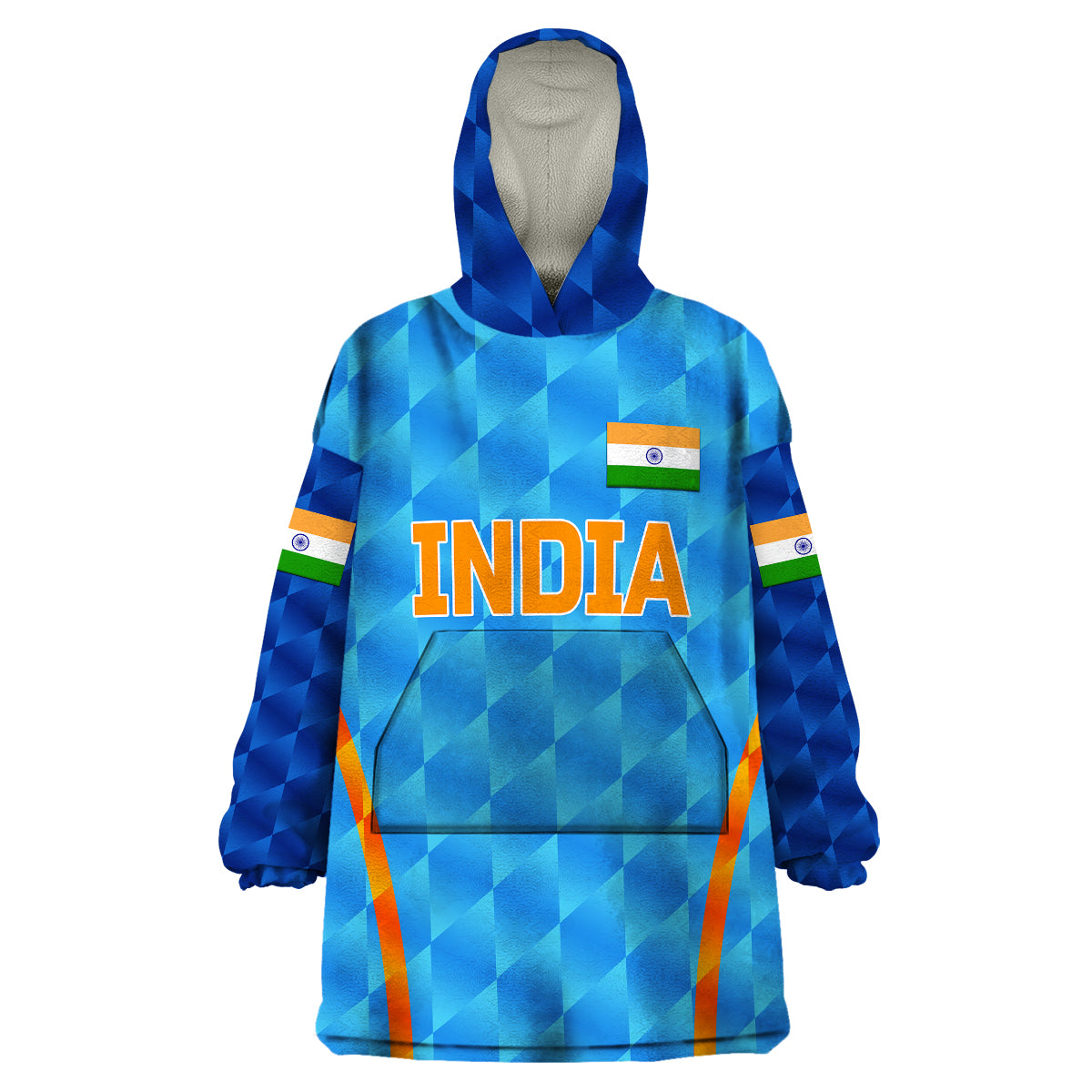 custom-personalised-india-cricket-wearable-blanket-hoodie-men-in-blue-unique-light-blue