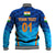 (Custom Personalised) India Cricket Baseball Jacket Men In Blue Unique - Gradient Blue LT8 - Wonder Print Shop