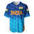 (Custom Personalised) India Cricket Baseball Jersey Men In Blue Unique - Gradient Blue LT8 - Wonder Print Shop