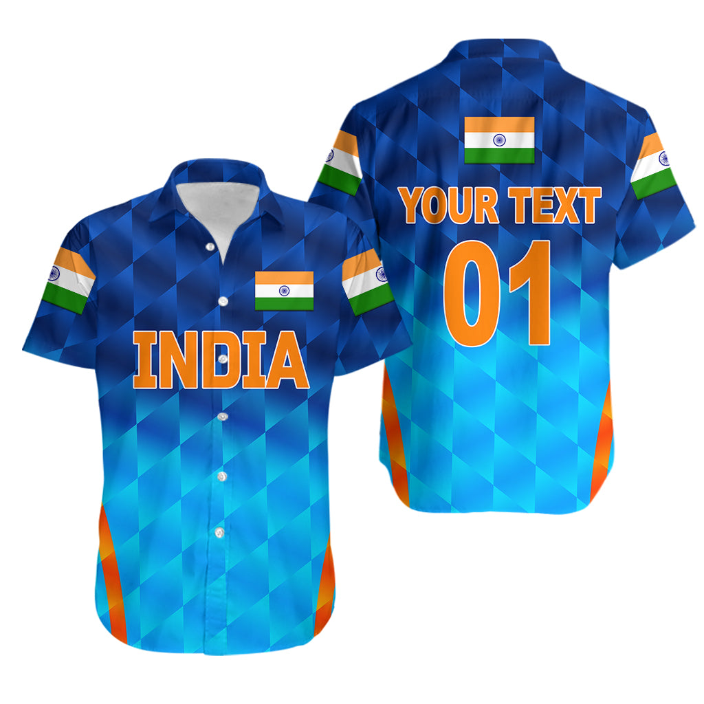 (Custom Personalised) India Cricket Hawaiian Shirt Men In Blue Unique - Gradient Blue LT8 - Wonder Print Shop