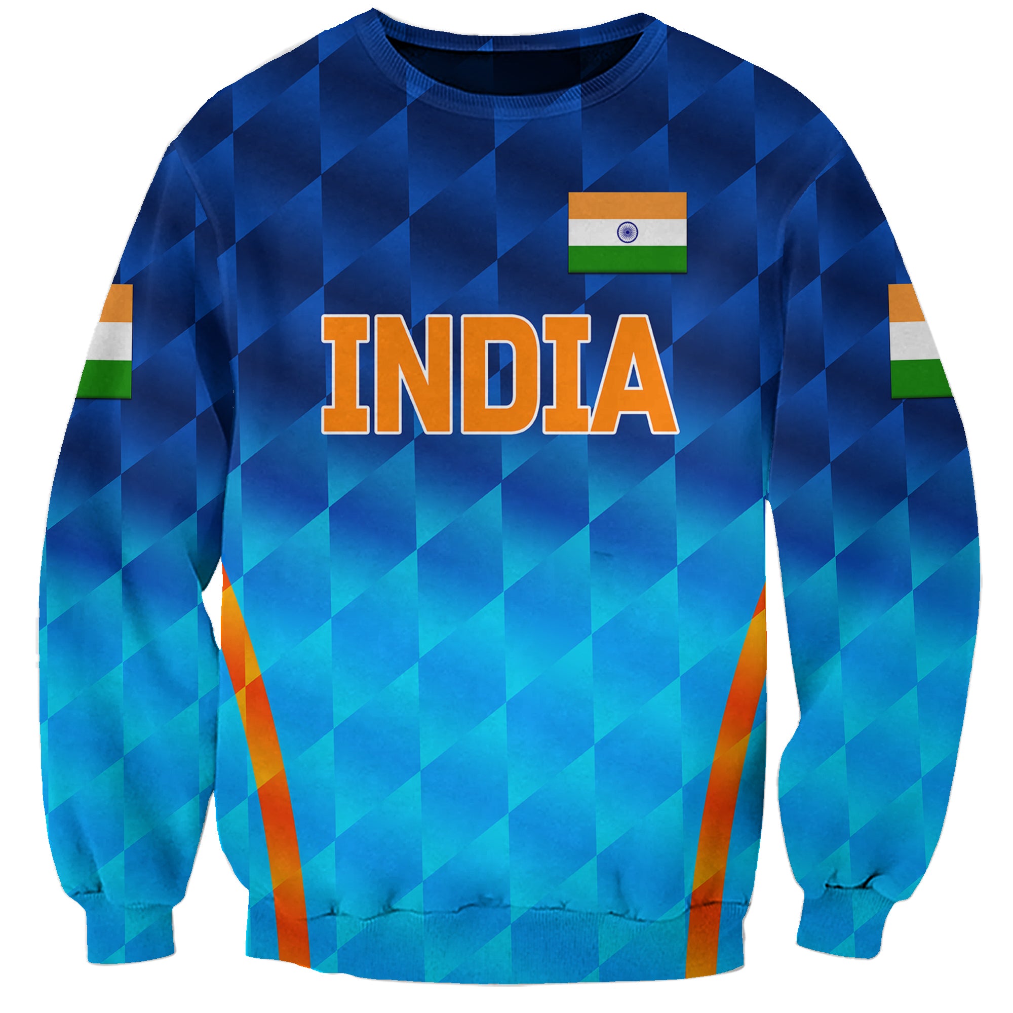 custom-personalised-india-cricket-sweatshirt-men-in-blue-unique-gradient-blue