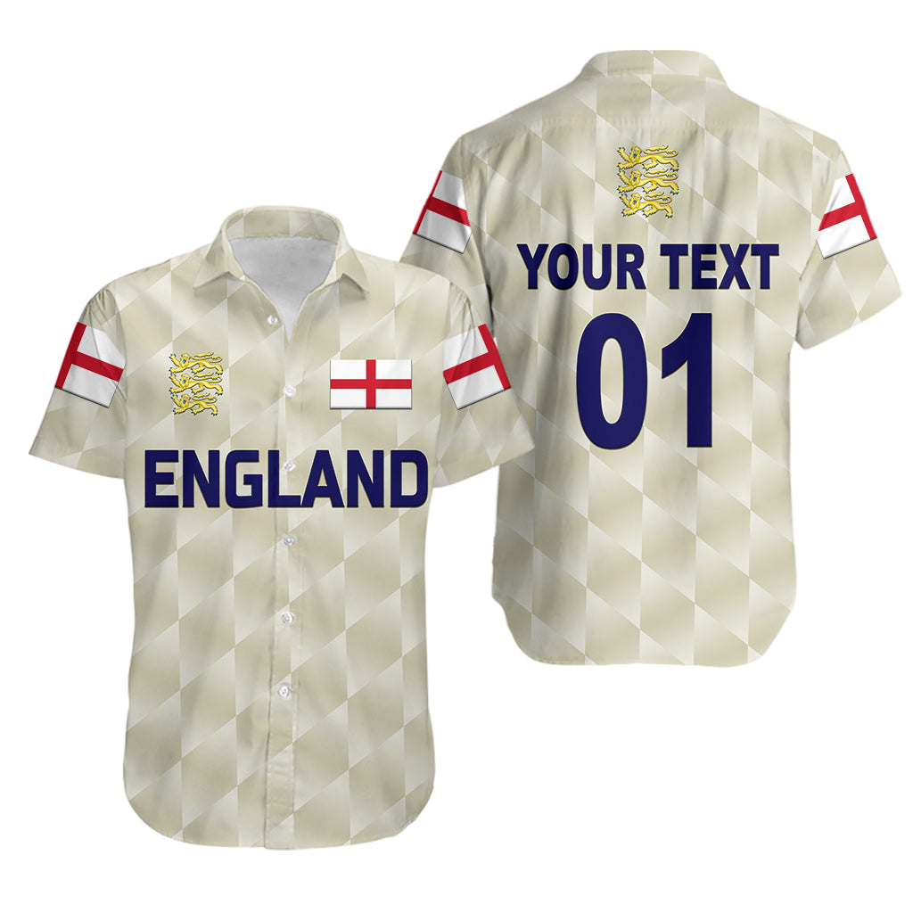 (Custom Personalised) England Cricket Hawaiian Shirt Unique - Beige LT8 - Wonder Print Shop