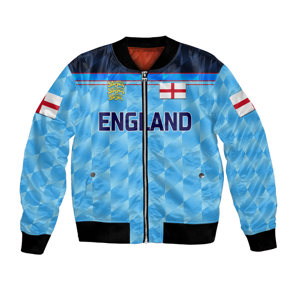 (Custom Personalised) England Cricket Bomber Jacket Unique - Blue LT8 - Wonder Print Shop