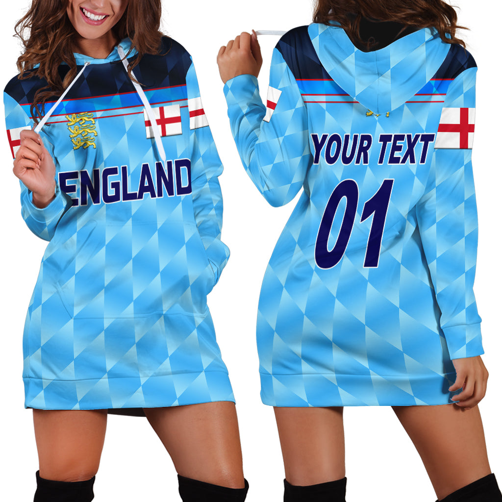 (Custom Personalised) England Cricket Hoodie Dress Unique - Blue LT8 - Wonder Print Shop