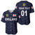 (Custom Personalised) England Cricket Baseball Jersey Unique - Navy LT8 - Wonder Print Shop