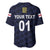 (Custom Personalised) England Cricket Baseball Jersey Unique - Navy LT8 - Wonder Print Shop