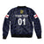 (Custom Personalised) England Cricket Bomber Jacket Unique - Navy LT8 - Wonder Print Shop