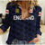 (Custom Personalised) England Cricket Women Casual Shirt Unique - Navy LT8 - Wonder Print Shop