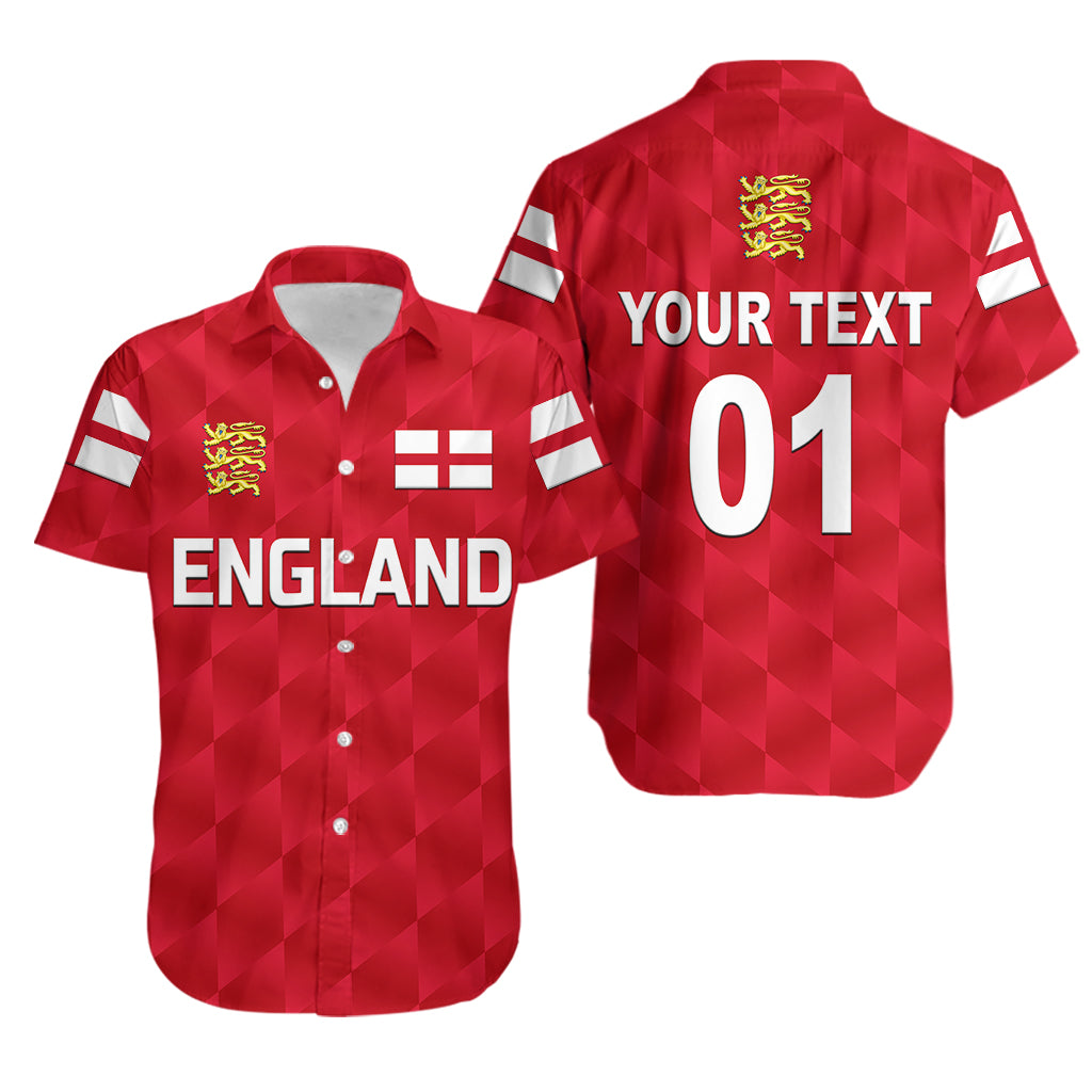 (Custom Personalised) England Cricket Hawaiian Shirt Unique - Red LT8 - Wonder Print Shop