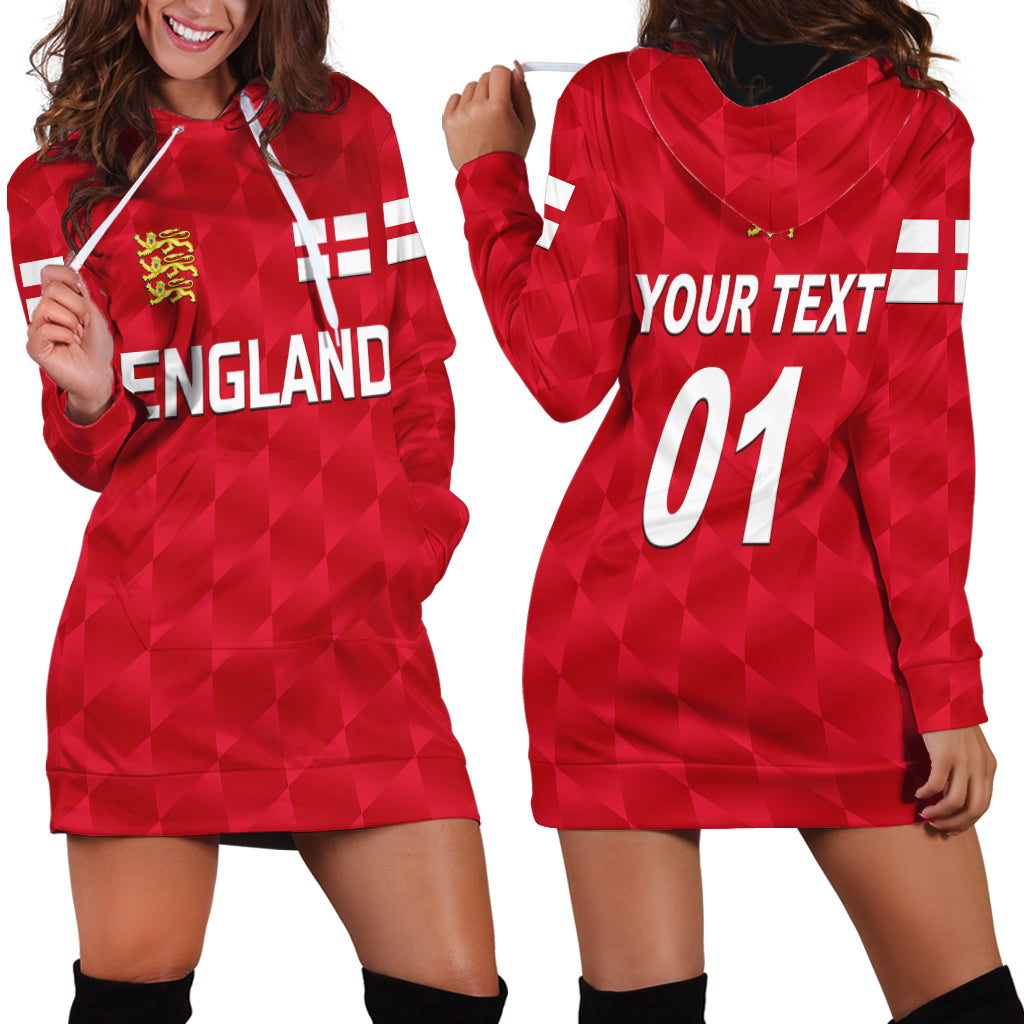 (Custom Personalised) England Cricket Hoodie Dress Unique - Red LT8 - Wonder Print Shop