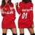 (Custom Personalised) England Cricket Hoodie Dress Unique - Red LT8 - Wonder Print Shop