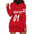 (Custom Personalised) England Cricket Hoodie Dress Unique - Red LT8 - Wonder Print Shop