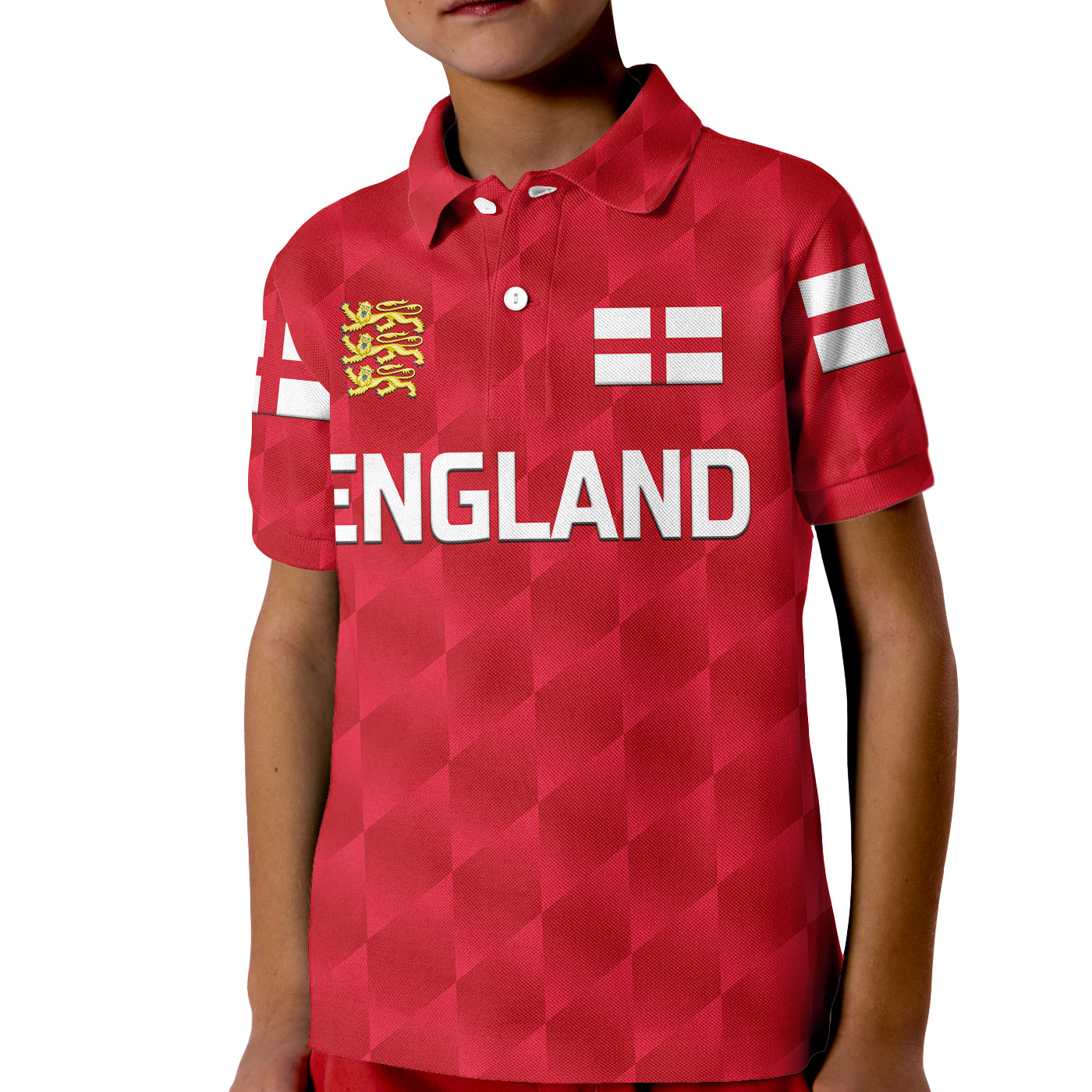 Custom England Cricket Polo Shirt for Kid Unique Red LT8 - Wonder Print Shop