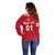 (Custom Personalised) England Cricket Off Shoulder Sweater Unique - Red LT8 - Wonder Print Shop