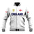 (Custom Personalised) England Cricket Baseball Jacket Unique - White LT8 - Wonder Print Shop