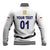 (Custom Personalised) England Cricket Baseball Jacket Unique - White LT8 - Wonder Print Shop