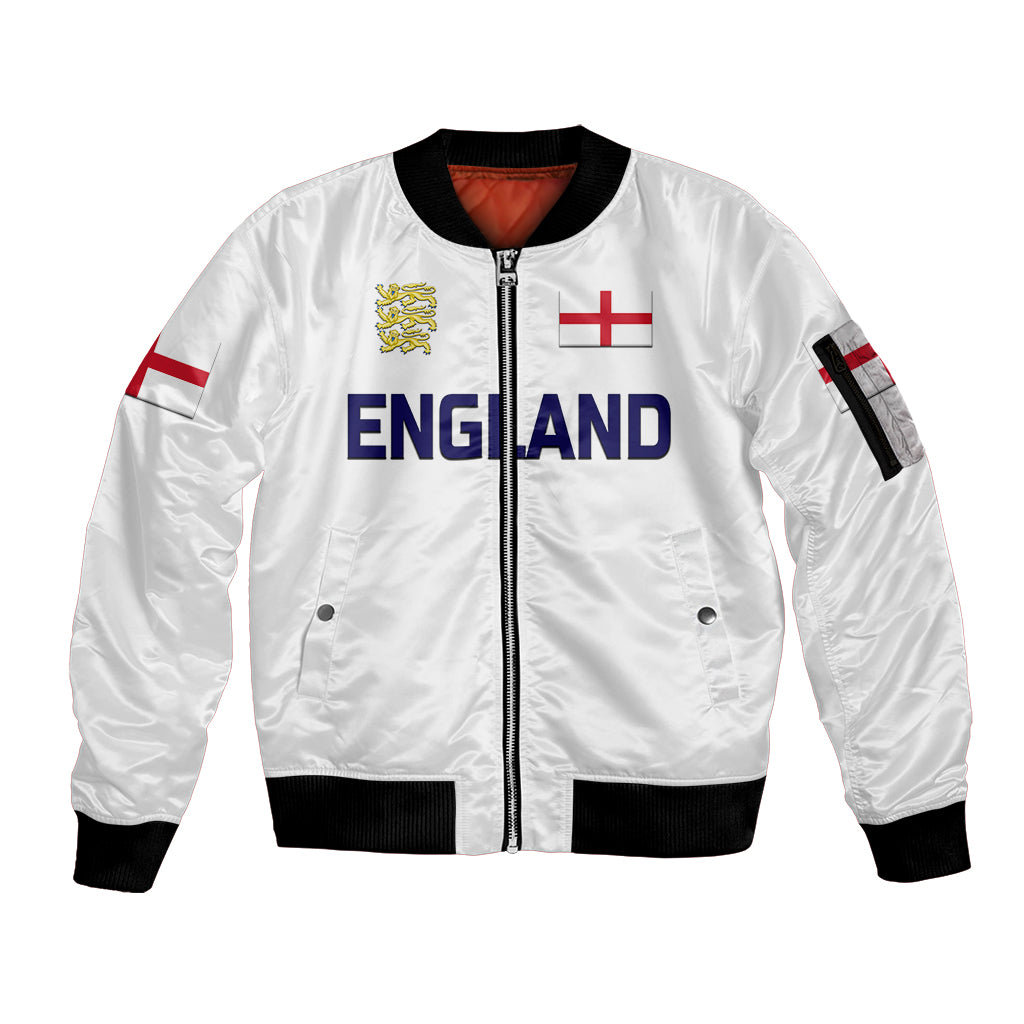 custom-personalised-england-cricket-sleeve-zip-bomber-jacket-unique-white