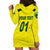 (Custom Personalised) Australia Cricket Hoodie Dress Aussie Unique - Yellow LT8 - Wonder Print Shop