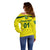 (Custom Personalised) Australia Cricket Off Shoulder Sweater Aussie Unique - Yellow LT8 - Wonder Print Shop