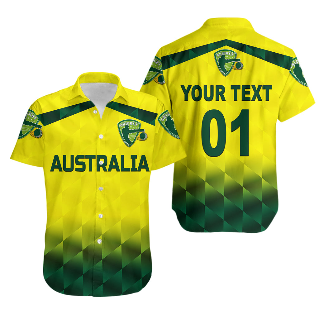 (Custom Personalised) Australia Cricket Hawaiian Shirt Aussie Unique - Gradient Yellow Vibes LT8 - Wonder Print Shop