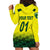 (Custom Personalised) Australia Cricket Hoodie Dress Aussie Unique - Gradient Yellow Vibes LT8 - Wonder Print Shop